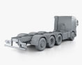 Volvo FMX Day Cab Chassis Truck 4-axle 2023 3d model