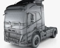 Volvo FM Sattelzugmaschine 2023 3D-Modell wire render