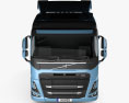 Volvo FM 牵引车 2023 3D模型 正面图