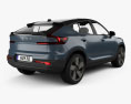 Volvo C40 Recharge 2024 3d model back view