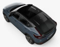 Volvo C40 Recharge 2024 3D模型 顶视图