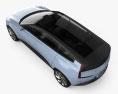Volvo Recharge 2024 Modello 3D vista dall'alto