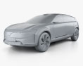 Volvo Recharge 2024 3D 모델  clay render