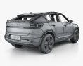 Volvo C40 Recharge с детальным интерьером 2024 3D модель