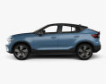Volvo C40 Recharge with HQ interior 2024 3d model side view