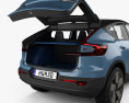 Volvo C40 Recharge with HQ interior 2024 3d model