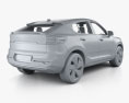 Volvo C40 Recharge з детальним інтер'єром 2024 3D модель