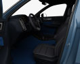 Volvo C40 Recharge com interior 2024 Modelo 3d assentos