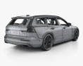 Volvo V60 T6 Inscription з детальним інтер'єром 2021 3D модель