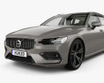 Volvo V60 T6 Inscription 인테리어 가 있는 2021 3D 모델 