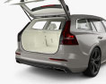 Volvo V60 T6 Inscription com interior 2021 Modelo 3d