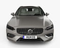 Volvo V60 T6 Inscription 인테리어 가 있는 2021 3D 모델  front view