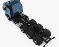 Volvo FM Chassis Truck 4-axle 2020 3d model top view