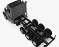 Volvo VHD 300AF Chassis Truck 4-axle 2024 3d model top view