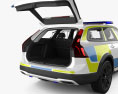 Volvo V90 Schweden Polizei mit Innenraum 2024 3D-Modell