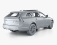 Volvo V90 Поліція Швеції з детальним інтер'єром 2024 3D модель