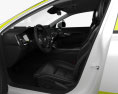 Volvo V90 Полиция Швеции с детальным интерьером 2024 3D модель seats