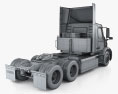 Volvo VNR Electric 트랙터 트럭 3축 2024 3D 모델 