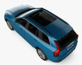 Volvo XC90 T6 R-Design with HQ interior and engine 2016 3d model top view