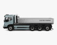 Volvo FMX Electric Tipper Truck 2023 3d model side view