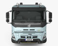 Volvo FMX Electric 自卸式卡车 2023 3D模型 正面图