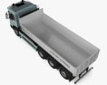 Volvo FMX Electric Tipper Truck with HQ interior 2023 3d model top view