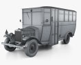 Volvo LV4 bus 1931 3d model wire render