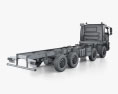 Volvo FMX Chassis Truck 4-axle with HQ interior 2013 3d model