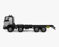 Volvo FMX Chassis Truck 4-axle with HQ interior 2013 3d model side view