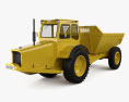 Volvo DR631 Articulated Hauler Truck 1969 3Dモデル