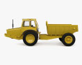 Volvo DR631 Articulated Hauler Truck 1969 3D 모델  side view