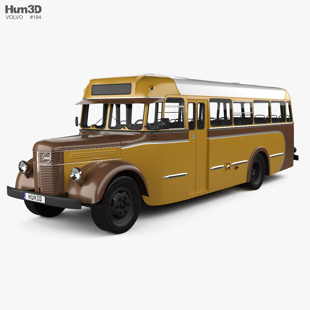 Volvo LV224 Bus 1953 3D 모델 