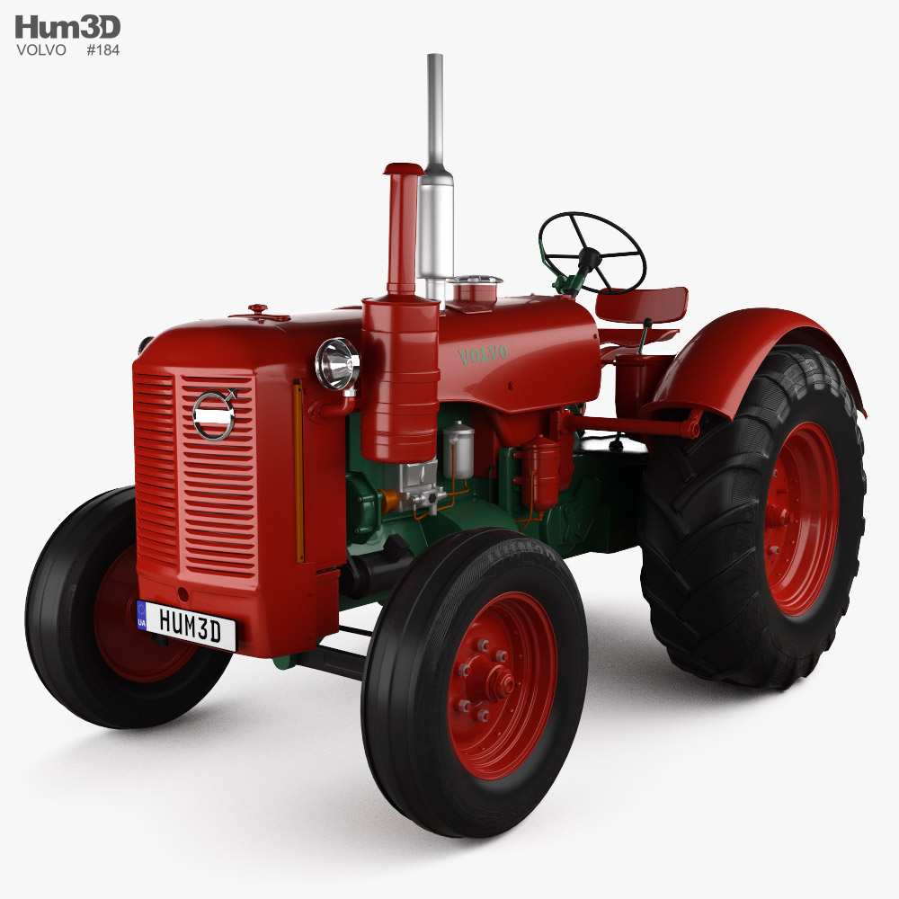 Volvo T43 Tractor 1946 3D-Modell