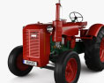 Volvo T43 Tractor 1949 3D 모델 
