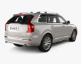 Volvo XC90 T5 with HQ interior and engine 2018 3d model back view