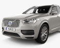 Volvo XC90 T5 with HQ interior and engine 2018 3d model