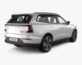 Volvo EX90 インテリアと 2024 3Dモデル 後ろ姿