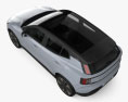 Volvo EX30 2024 3D模型 顶视图