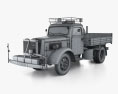 Volvo LV93 DT Flated Truck 1939 3d model wire render