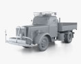 Volvo LV93 DT Flated Truck 1939 3d model clay render
