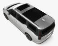 Volvo EM90 2024 3D模型 顶视图