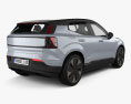 Volvo EX30 with HQ interior 2023 3d model back view