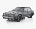 Volvo 760 GLE 1982 3D-Modell wire render