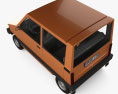 Volvo Electric 原型 1976 3D模型 顶视图