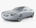 Volvo YCC 2001 Modello 3D clay render