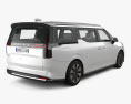 Volvo EM90 with HQ interior 2024 3D 모델  back view