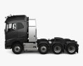 Volvo FH 16 Globetrotter Cab Tractor Truck 4-axle with HQ interior 2020 3D模型 侧视图