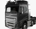 Volvo FH 16 Globetrotter Cab Tractor Truck 4-axle with HQ interior 2020 Modello 3D