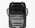 Volvo FH 16 Globetrotter Cab Tractor Truck 4-axle with HQ interior 2020 3d model front view