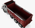 Volvo WG Dump Truck 4-axle with HQ interior 2007 3D 모델  top view